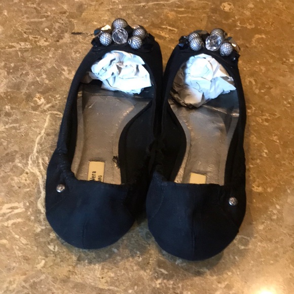 Vera Wang Peep-Toe Ballet Flats - Picture 3 of 5